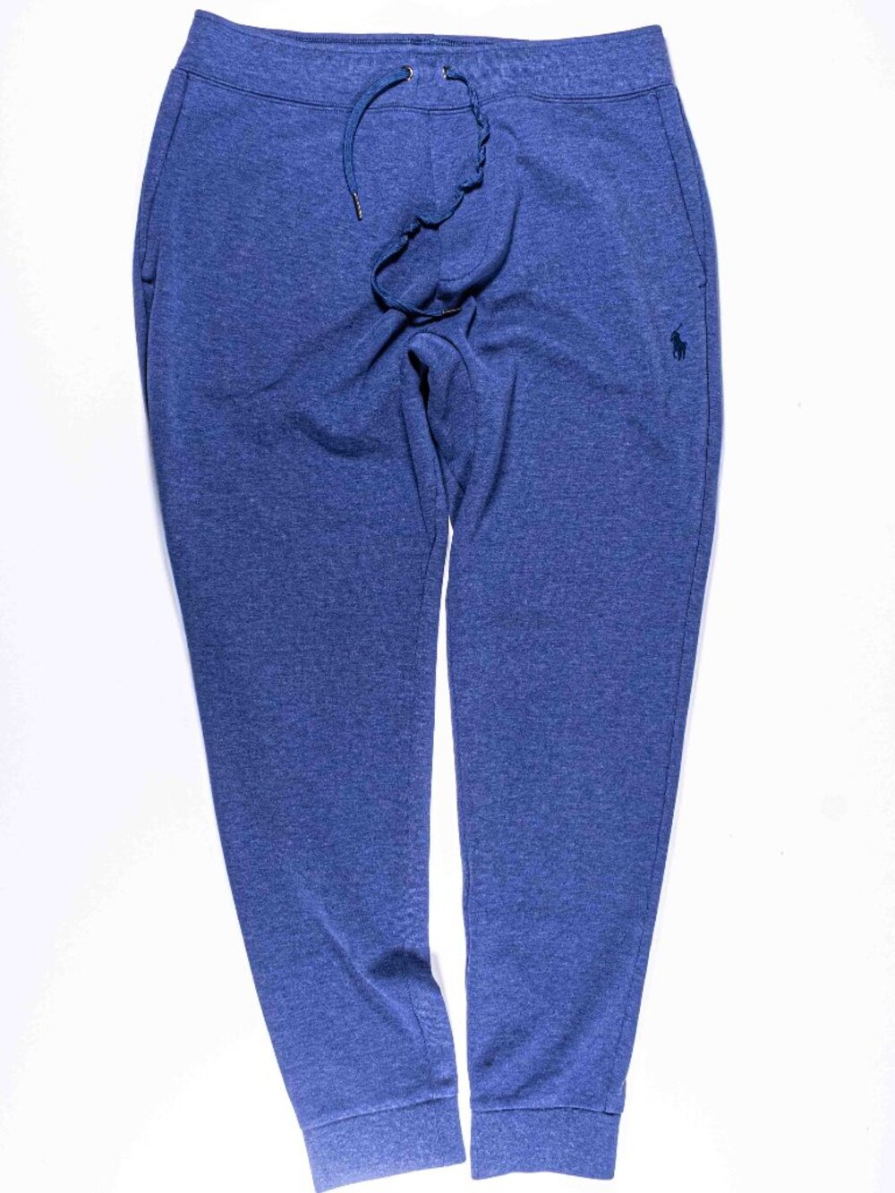 Polo Ralph Lauren Double Knit Joggers Sweatpants Mens Medium Navy Blue Pony